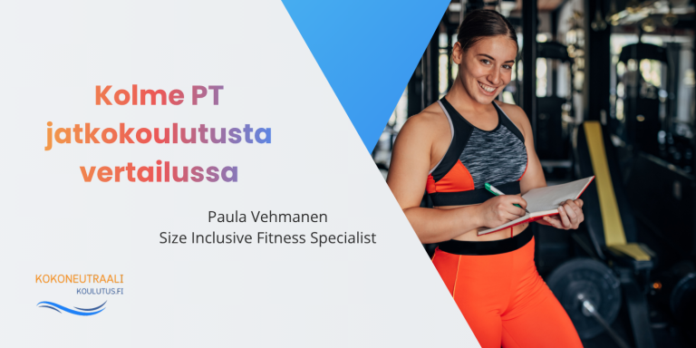 Personal trainer kuntosalilla tekemässä muistiinpanoja